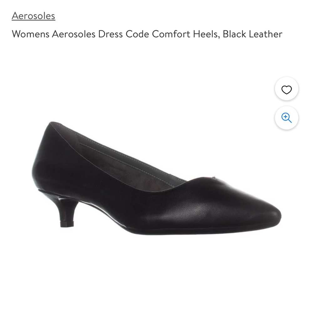 🍂EUC Aerosols Black Leather Pumps